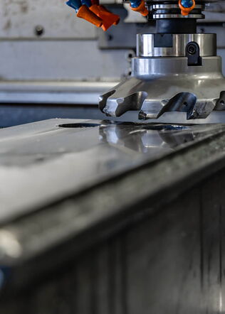 Planfräsen von Metallteil